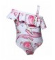 AOWKULAE Swimsuits Floral Ruffle Swimwear