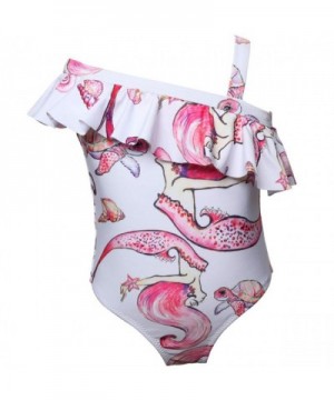 AOWKULAE Swimsuits Floral Ruffle Swimwear