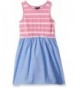 Nautica Girls Novelty Stripe Chambray