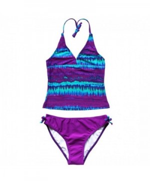 YiZYiF Tie Dye Swimwear Tankini Bathing