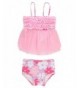 RuffleButts Little Tankini Swimsuit Ruffles