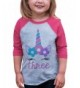 ate Apparel Birthday Unicorn Raglan