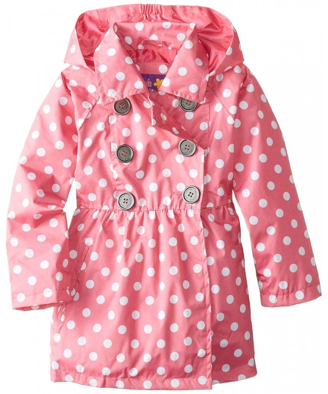 Pink Platinum Girls Trench Jacket