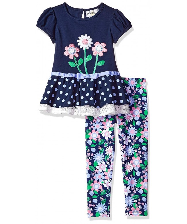 Rare Editions Flower Applique Legging