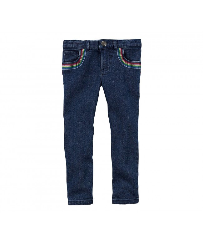 Carters Girls Jeggings Rainbow Pockets