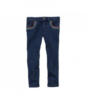 Carters Girls Jeggings Rainbow Pockets