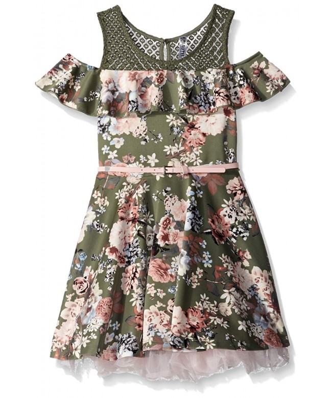 Beautees Girls Shoulder Floral Skater