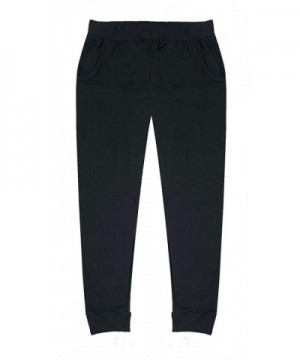 Popular Girls Solid Jogger Pockets