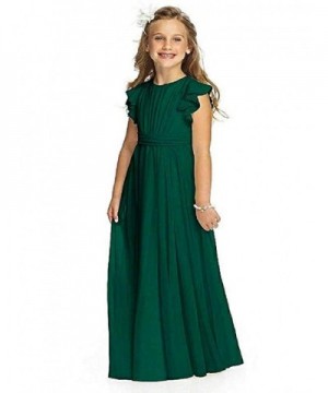 dark green flower girl dresses