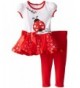 Youngland Girls Valentines Applique Legging