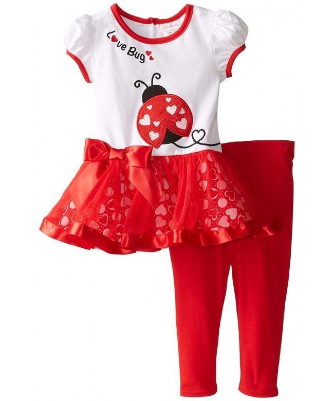 Youngland Girls Valentines Applique Legging