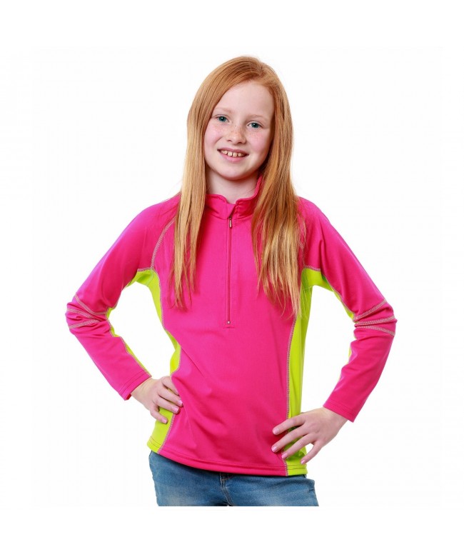 Girl's Nautilus Long Sleeve Sun Protective Swim Shirt - UPF 50+ - Pink ...