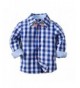 Cneokry Sleeve Plaid Button Pocket