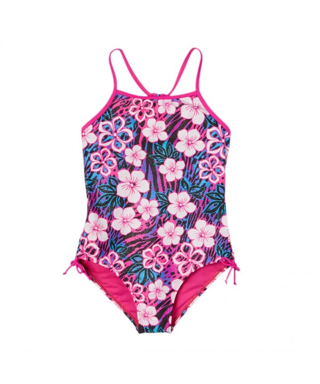 Breaking Waves Girls Tropical Swimsuit