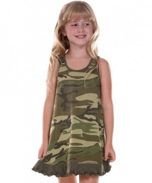 Little Girls 3-6X Camouflage A-Line Tank Dress - Camo Army Green - CM11V1F5EK1