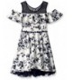 Beautees Girls Floral Shoulder Skater