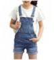 Little Distressed Cotton Overalls Shortalls