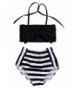 stylesilove Little Bowknot Stripe Swimsuit