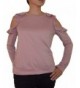 Self E Juniors Cold Shoulder Sweatshirt