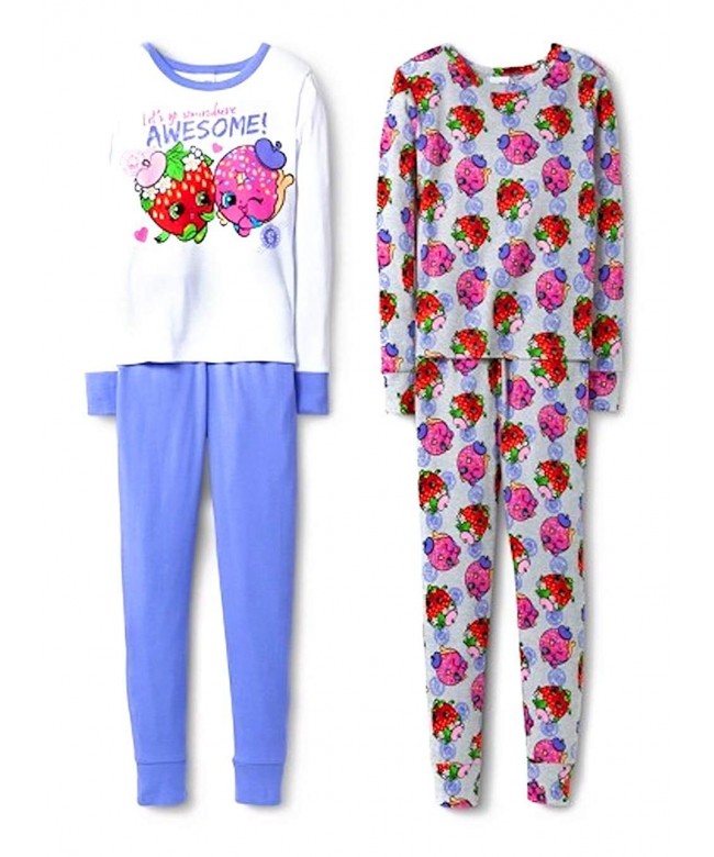 Shopkins Girls Piece Pajama Size