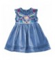 UNIQUEONE Summer Embroidered Sleeveless Princess