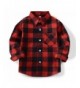 OCHENTA Little Sleeve Button Flannel