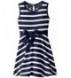 Nautica Girls Patterned Sleeveless Dress