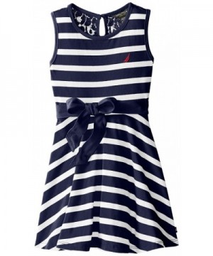 Nautica Girls Patterned Sleeveless Dress