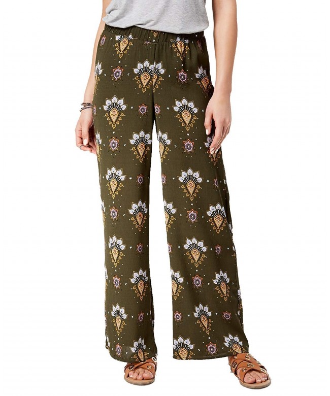 Hippie Rose Juniors Printed Wide Leg