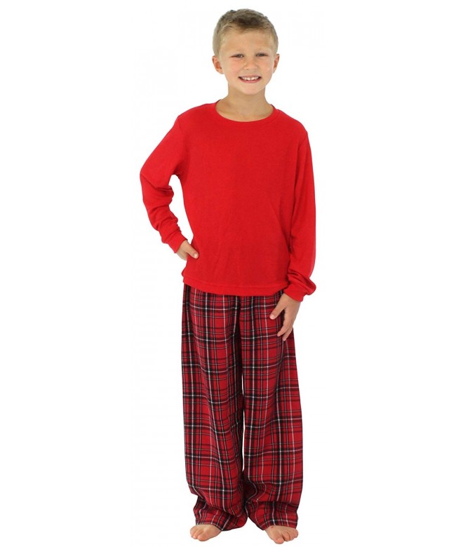 SleepytimePjs Kids Flannel Christmas Pajamas