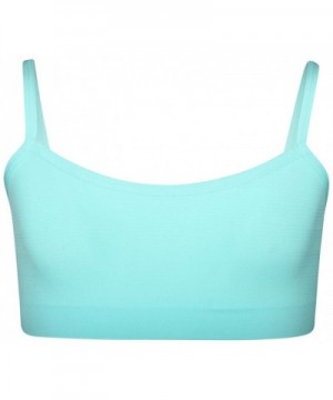 Nylon/Spandex Seamless Training Bra (6 Pack) - Aqua/ White/ Grey ...