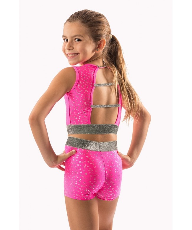 Girls Dance or Gymnastics or Workout Top and Shorts Star Struck Set Comes  in Girls Sizes - C711AR2S0KT