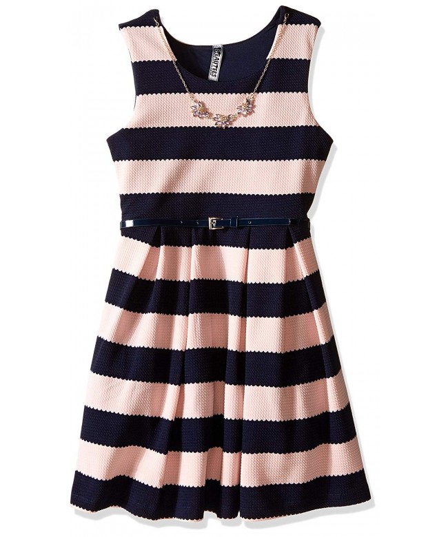 Beautees Girls Color Stripe Skater