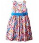 American Princess Girls Floral Shantung