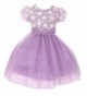 Girls Sleeve Glitter Pageant Flower