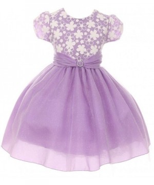 Girls Sleeve Glitter Pageant Flower