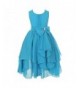 LPATTERN Chiffon Asymmetric Ruffled Flower