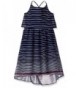 Nautica Girls Stripe Chiffon Dress