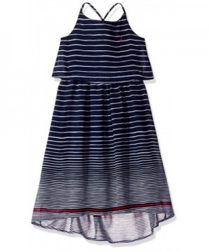 Nautica Girls Stripe Chiffon Dress