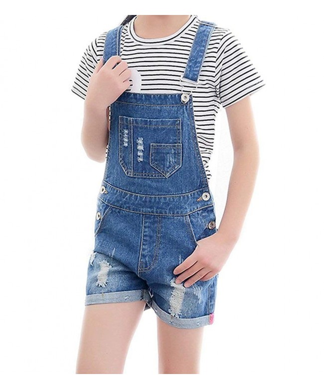 Kid's Jumpsuit Blue Cotton Denim