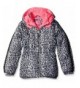 Pink Platinum Cheetah Puffer Jacket