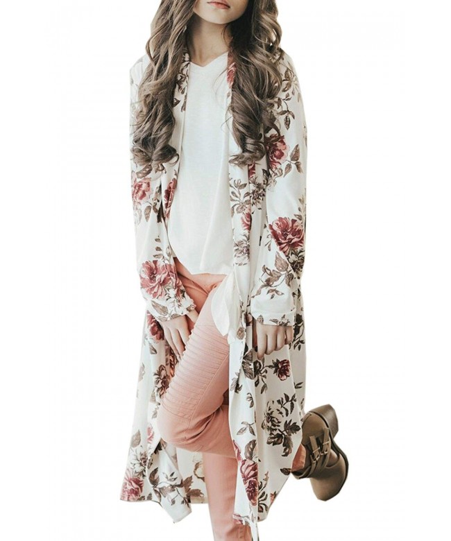 Clothes Sleeve Cardigan Floral Pockets