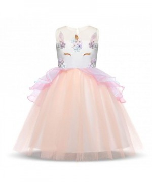 HUANQIUE Girls Pageant Birthday Dresses