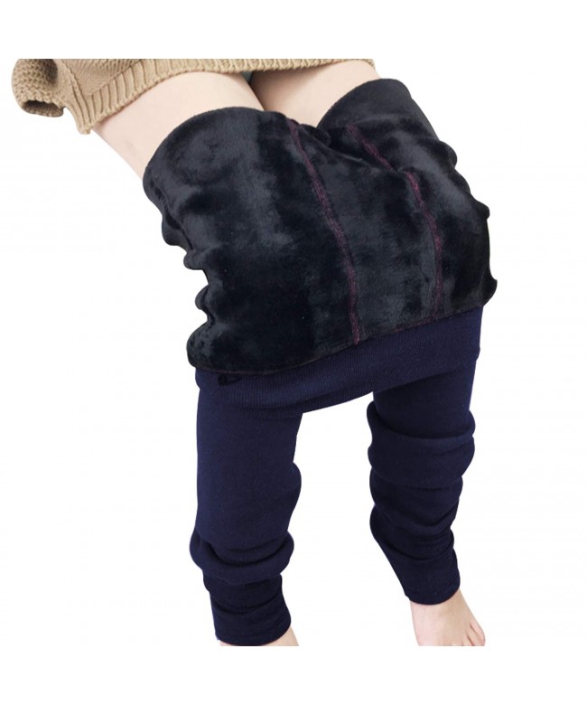 Tulucky Winter Fleece Elastic Leggings