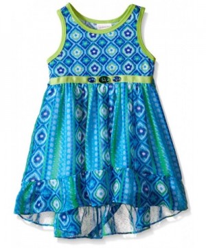 Youngland Girls Printed Chiffon Dress