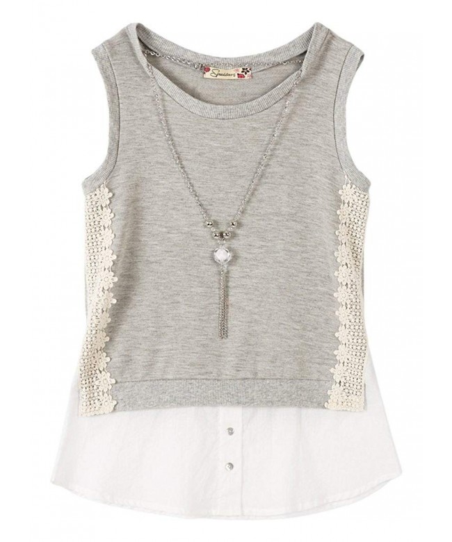 Speechless Girls Shirt Front Necklace