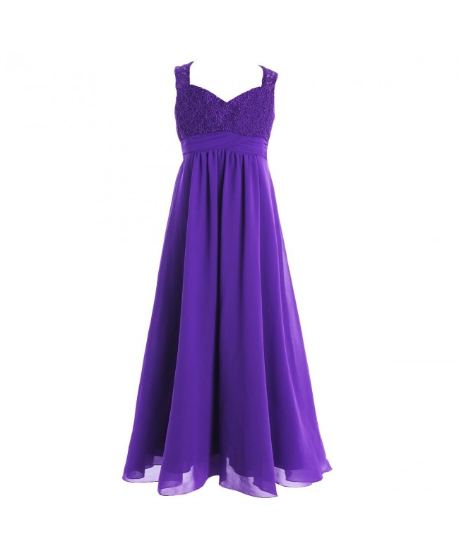 CHICTRY Junior Chiffon Wedding Bridesmaid