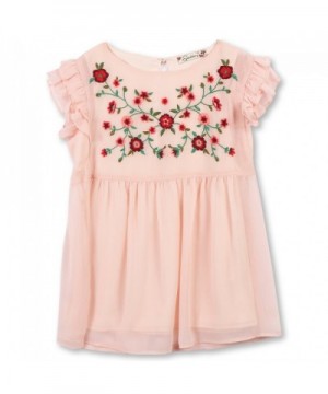 Speechless Girls Flutter Sleeve Embroidered