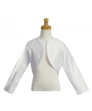 Girls White Sleeve Bolero Jacket