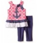 Kids Headquarters Girls Nautica Printed